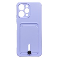 Чехол-накладка для Xiaomi Redmi 12 (темно-фиолетовый) - SC304 с картхолдером