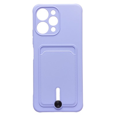 Чехол-накладка для Xiaomi Redmi 12 (темно-фиолетовый) - SC304 с картхолдером