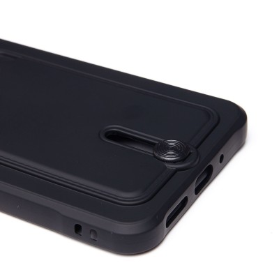 Чехол-накладка для Xiaomi Redmi 14C 4G (черный) - SC304 с картхолдером