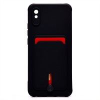 Чехол-накладка для Xiaomi Redmi 9i (черный) - SC304 с картхолдером