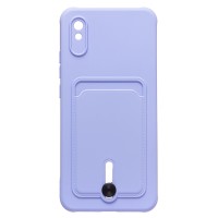 Чехол-накладка для Xiaomi Redmi 9i (темно-фиолетовый) - SC304 с картхолдером