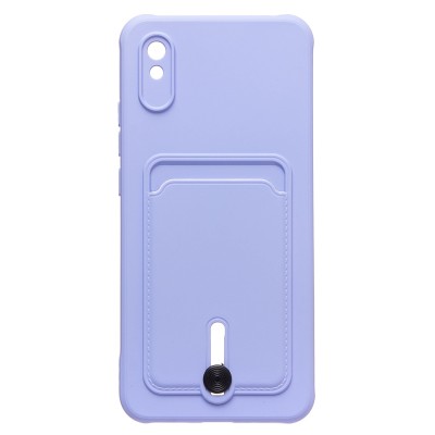 Чехол-накладка для Xiaomi Redmi 9A (темно-фиолетовый) - SC304 с картхолдером