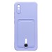 Чехол-накладка для Xiaomi Redmi 9A (темно-фиолетовый) - SC304 с картхолдером