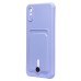 Чехол-накладка для Xiaomi Redmi 9A (темно-фиолетовый) - SC304 с картхолдером