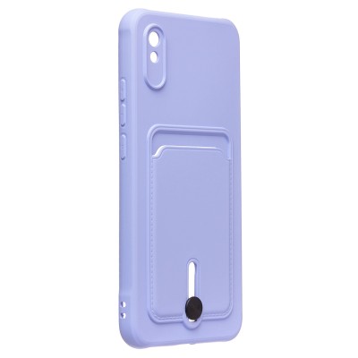 Чехол-накладка для Xiaomi Redmi 9A (темно-фиолетовый) - SC304 с картхолдером