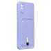 Чехол-накладка для Xiaomi Redmi 9A (темно-фиолетовый) - SC304 с картхолдером