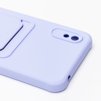 Чехол-накладка для Xiaomi Redmi 9A (темно-фиолетовый) - SC304 с картхолдером