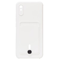Чехол-накладка для Xiaomi Redmi 9i (белый) - SC304 с картхолдером