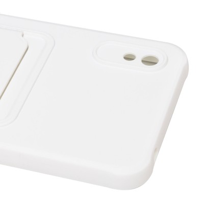 Чехол-накладка для Xiaomi Redmi 9i (белый) - SC304 с картхолдером