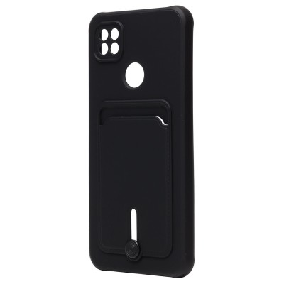 Чехол-накладка для Xiaomi Redmi 9C (черный) - SC304 с картхолдером