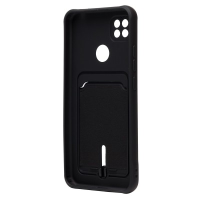Чехол-накладка для Xiaomi Redmi 9C (черный) - SC304 с картхолдером