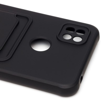 Чехол-накладка для Xiaomi Redmi 9C (черный) - SC304 с картхолдером