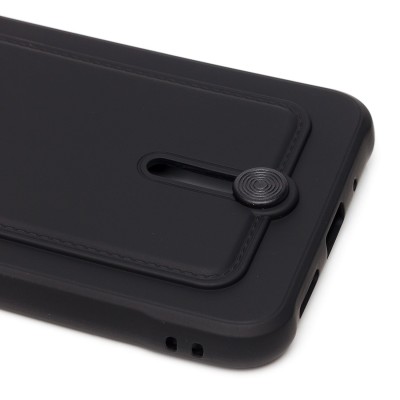 Чехол-накладка для Xiaomi Redmi 9C (черный) - SC304 с картхолдером