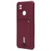 Чехол-накладка для Xiaomi Redmi 9C (бордовый) - SC304 с картхолдером