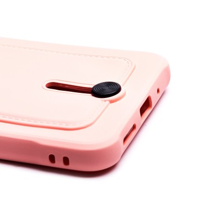 Чехол-накладка для Xiaomi Redmi 9C (светло-розовый) - SC304 с картхолдером