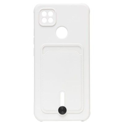 Чехол-накладка для Xiaomi Redmi 9C (белый) - SC304 с картхолдером