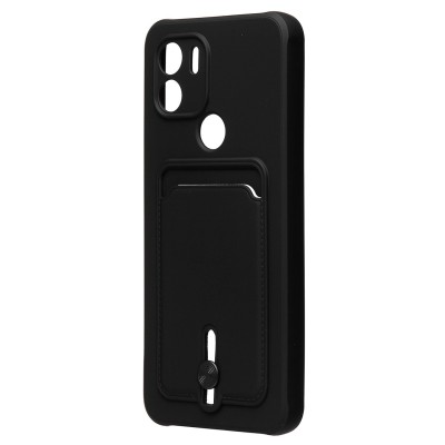 Чехол-накладка для Xiaomi Redmi A1+ (черный) - SC304 с картхолдером