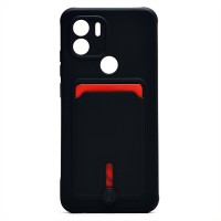 Чехол-накладка для Xiaomi Redmi A2+ (черный) - SC304 с картхолдером