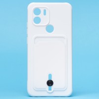 Чехол-накладка для Xiaomi Redmi A2+ (белый) - SC304 с картхолдером