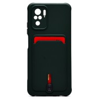 Чехол-накладка для Xiaomi Redmi Note 10S (темно-зеленый) - SC304 с картхолдером