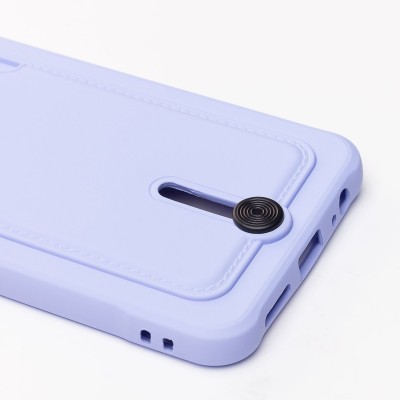 Чехол-накладка для Xiaomi Redmi Note 10S (темно-фиолетовый) - SC304 с картхолдером