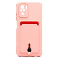 Чехол-накладка для Xiaomi Redmi Note 10S (светло-розовый) - SC304 с картхолдером