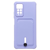 Чехол-накладка для Xiaomi Redmi Note 11 Pro 5G Global (темно-фиолетовый) - SC304 с картхолдером