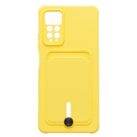 Чехол-накладка для Xiaomi Redmi Note 11 Pro 4G Global (желтый) - SC304 с картхолдером