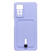 Чехол-накладка для Xiaomi Redmi Note 11 Pro 5G CN (темно-фиолетовый) - SC304 с картхолдером