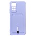 Чехол-накладка для Xiaomi Redmi Note 11 Pro 5G CN (темно-фиолетовый) - SC304 с картхолдером