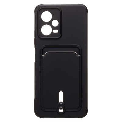 Чехол-накладка для Xiaomi Redmi Note 12 5G Global (черный) - SC304 с картхолдером
