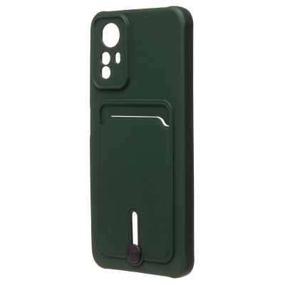 Чехол-накладка для Xiaomi Redmi Note 12S (темно-зеленый) - SC304 с картхолдером