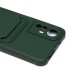 Чехол-накладка для Xiaomi Redmi Note 12S (темно-зеленый) - SC304 с картхолдером