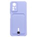 Чехол-накладка для Xiaomi Redmi Note 12S (темно-фиолетовый) - SC304 с картхолдером