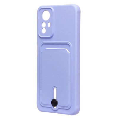 Чехол-накладка для Xiaomi Redmi Note 12S (темно-фиолетовый) - SC304 с картхолдером