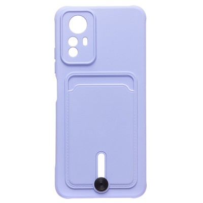 Чехол-накладка для Xiaomi Redmi Note 12S (светло-фиолетовый) - SC304 с картхолдером