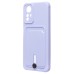 Чехол-накладка для Xiaomi Redmi Note 12S (светло-фиолетовый) - SC304 с картхолдером