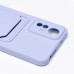 Чехол-накладка для Xiaomi Redmi Note 12S (светло-фиолетовый) - SC304 с картхолдером