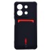 Чехол-накладка для Xiaomi Redmi Note 13 5G Global (черный) - SC304 с картхолдером
