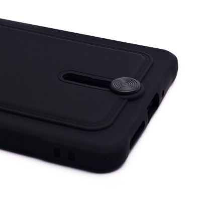 Чехол-накладка для Xiaomi Redmi Note 13 5G Global (черный) - SC304 с картхолдером