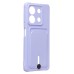 Чехол-накладка для Xiaomi Redmi Note 13 5G Global (светло-фиолетовый) - SC304 с картхолдером