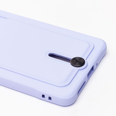 Чехол-накладка для Xiaomi Redmi Note 13 5G Global (светло-фиолетовый) - SC304 с картхолдером