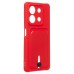 Чехол-накладка для Xiaomi Redmi Note 13 5G Global (красный) - SC304 с картхолдером