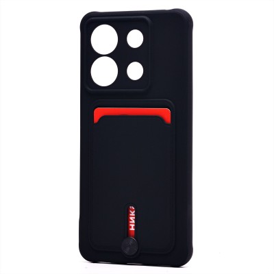 Чехол-накладка для Xiaomi Redmi Note 13 Pro 5G (черный) - SC304 с картхолдером