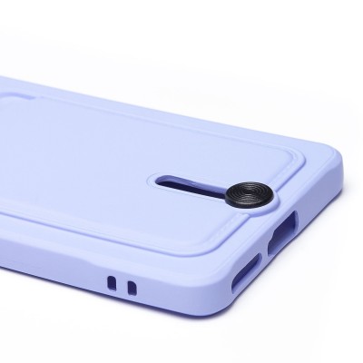 Чехол-накладка для Xiaomi Redmi Note 14 Pro 4G (светло-фиолетовый) - SC304 с картхолдером