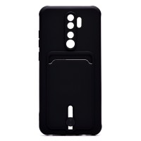 Чехол-накладка для Xiaomi Redmi Note 8 Pro (черный) - SC304 с картхолдером