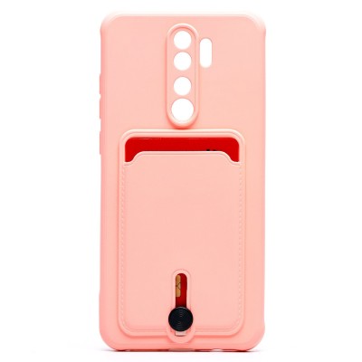 Чехол-накладка для Xiaomi Redmi Note 8 Pro (светло-розовый) - SC304 с картхолдером