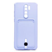 Чехол-накладка для Xiaomi Redmi Note 8 Pro (светло-фиолетовый) - SC304 с картхолдером