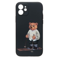 Чехол-накладка для Apple iPhone 12 - (005) (черный) - SC307