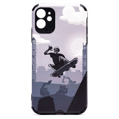 Чехол-накладка для Apple iPhone 11 - (001) (черный) - SC310
